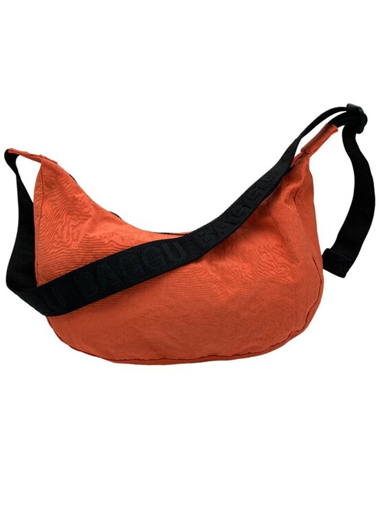BAGGU Handbags - BAGGU Medium Nylon Crescent Bag in Nasturtium